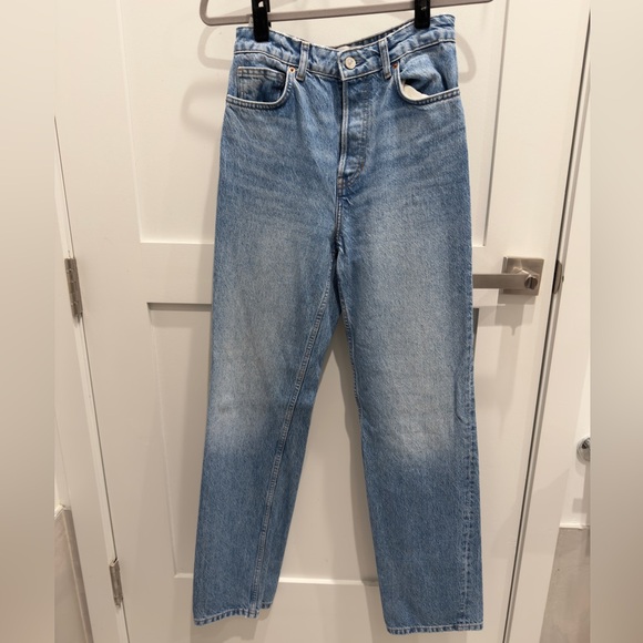 Reformation Cynthia High Rise Straight Long Jeans